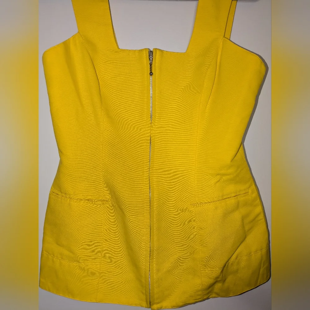 Annie Reva for Bugatchi Sturdy Zip Up Vest Top Women's Size 10 - Picture 3 of 7